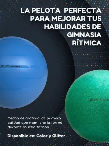 Rhythmic Gymnastics Glitter Professional Ball 18-20 cm 400 gr 36