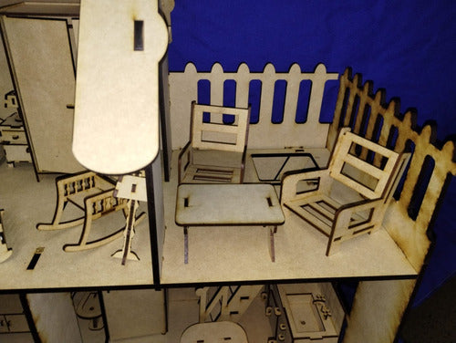 N.D.LASER Dollhouse - 5mm - 60 x 38 x 44 cm 5