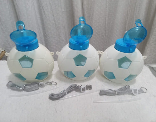 Regalos MD 3 Soccer Ball Water Bottles 850 ML with Strap for Kids 3