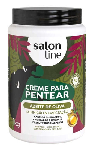 Salón Line Crema Peinar Aceite De Oliva. Definición Y Humect 0