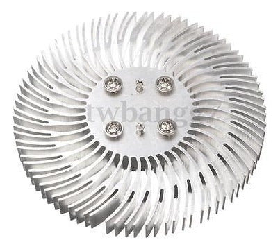 Aluminum Spiral Round Heat Sink Radiator Pair 6