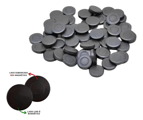 Ímã Ferrite Disco Ø 10 X 3 Mm Pastilha 50 Unidades - Oximag 1