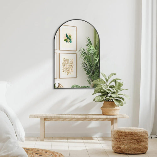 Topdeco Half Arch Mirror 60x40 Cm With Deco Frame 1