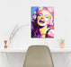 Decorative Canvas 20x30cm Marilyn Monroe Pop Art Retro Full Color Laughter 0