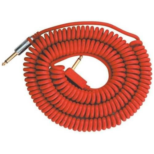 VOX VCC-90 9M Coil Cable - Red Spiraled 0