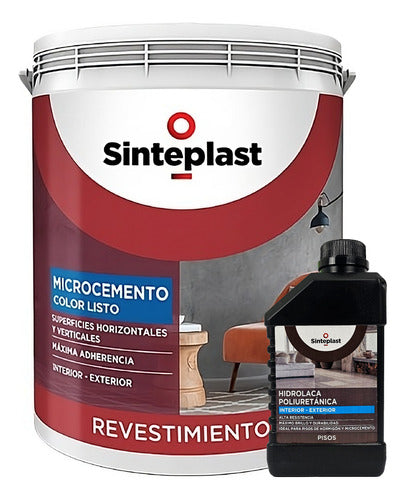 Sinteplast Kit Pisos Micro Cemento 5 Kg + Hidrolaca 1 L 0