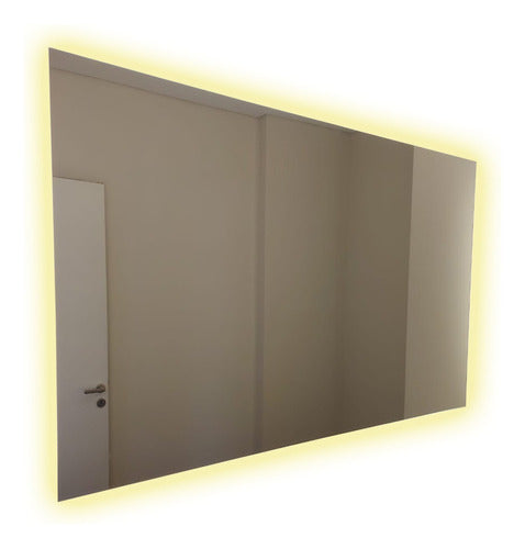 Modern Rectangular Decorative Bathroom Mirror with LED Light 70x90 cm 6