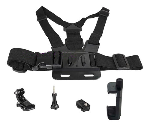 Colete Elástico De Câmera Mount Harness Para Go Pro Hero 9 8 5