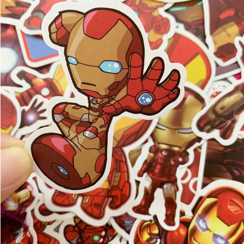 Calcomanas Focus: 35 Pegatinas Iron Man Para Laptop, Telfono 5