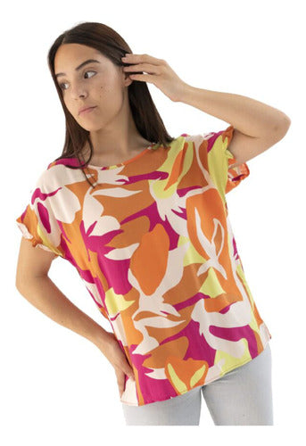 Newliza Blusa Poplin Estampado 20-8-1 0