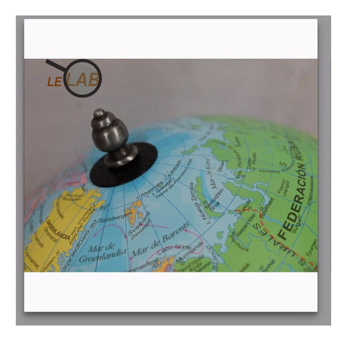 30cm Ø Globe on Wooden Stand - Political Turris Design by Lelab 3
