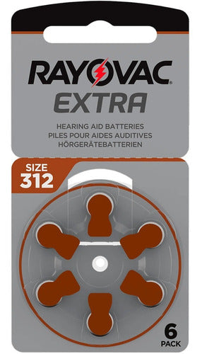 Rayovac 18 X Hearing Aid Batteries 312 Pr41 Extra 0