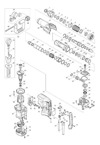 Kit Biela - Piston - Grasa - Hm0870c Makita 3