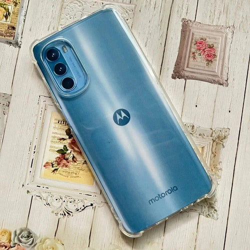 Anti-Shock TPU Case for Moto G52 + 9D Tempered Glass 13