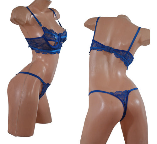 EntreadultosLingerie Conjunto Lenceria Aro Puntillas Bralette Encaje Sexy Colales 1