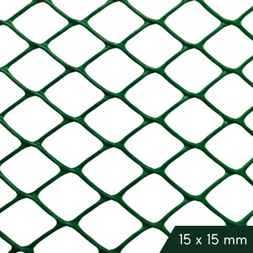 Green Plastic Woven Diamond Mesh Enclosure - 50 Meters Roll 1