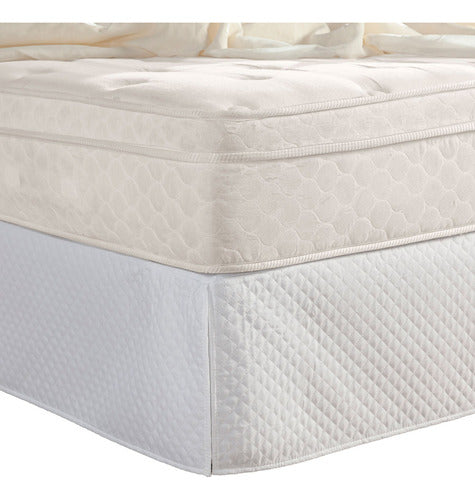 Saia Para Cama Box Queen 233x226 Matelada Costura Reforçada 0