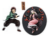 Set 2 Figuras Nezuko Y Tanjiro Demon Slayer Bandai Oficiales 0