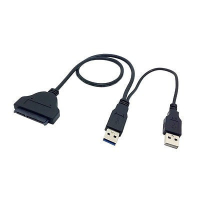 USB 3.0 A SATA 22pin Cable for Hard Drive Controller - 50cm 4