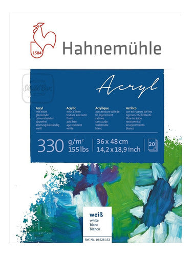 Hahnemühle Block Acryl Estructura De Lino 36x48 330g 20h 0