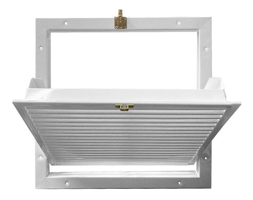 Suref 55x55 Ventilation Grille with Hinge and Filter Holder (Exterior 60x60) 1
