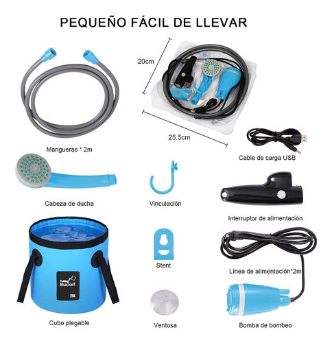 Regador Elétrico Portátil, Regador Recarregável Usb Baterias 3