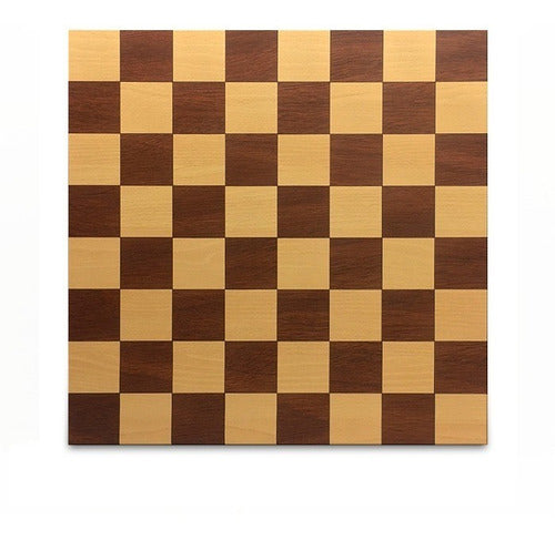 Alegorias Tablero Ajedrez Madera Artesanal Juego C/ Piezas 40 X 40 Cms 3