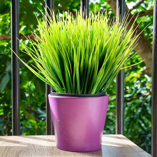 Omldggr 12 Pack Artificial Plants Plastic Grass 4