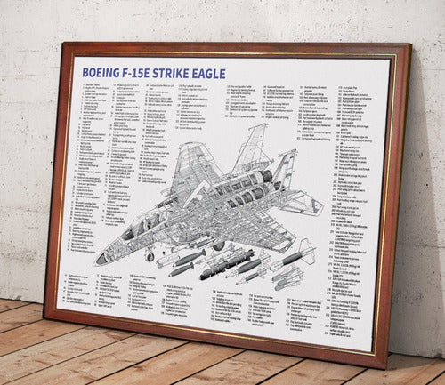 Framed Boeing F-15E Strike Eagle Poster 0