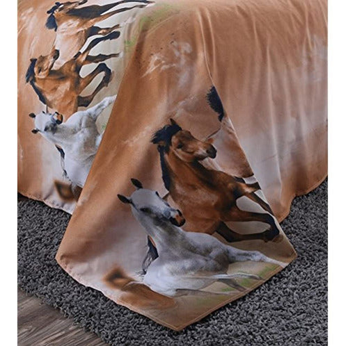 Wowelife Juegos De Cama De Caballo Galopante Conjunto Comple 3