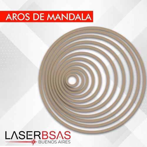 LÁSER BUENOS AIRES MDF Dreamcatcher Rings Pack of 6 - 3mm 1