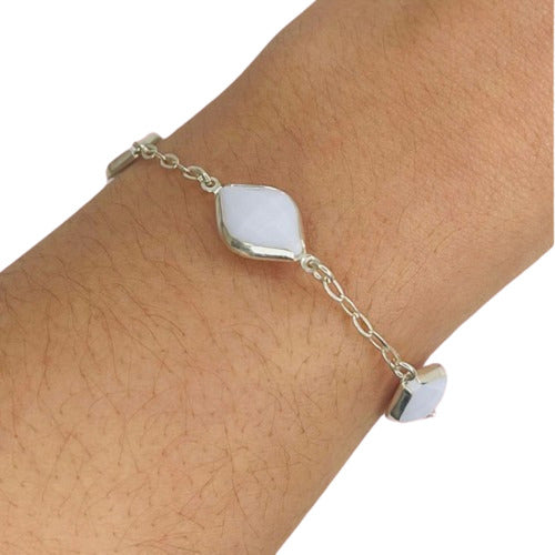 Mashoka Joyas BS AS Pulsera Con Piedra De Plata 19cm - Regalo Mujer Ps 117 0