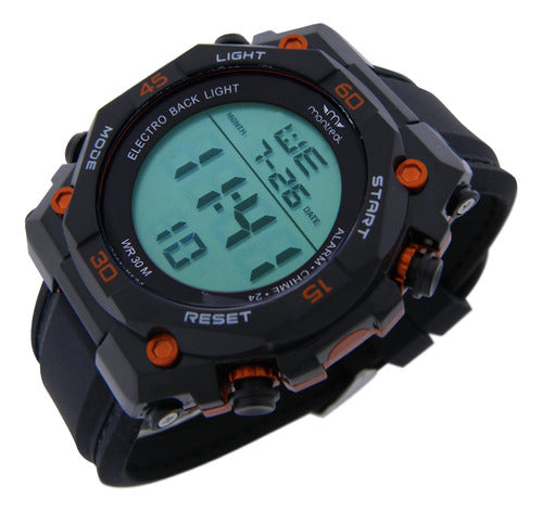 Montreal Men's Digital Watch ML1675 Chrono Alarm Light Date 6