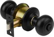 Hermex Oval Knob Lock with Black Button for Bathroom 0