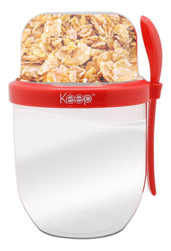 Lol Surprise Vaso Yogurt Con Cereales/fruta Keep To Go 500ml + Cuchara 0