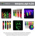 Fluorescent Lipstick X 10 UV Glow Makeup Neon Body Paint Cotillion 4