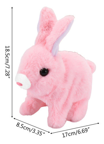 (yl) Brinquedo De Coelho Plush Bunny Operated Hopping Animal 3