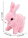 (yl) Brinquedo De Coelho Plush Bunny Operated Hopping Animal 3