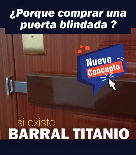 Titanio Barral Titanio Anti-Entradera Máxima Seguridad 0