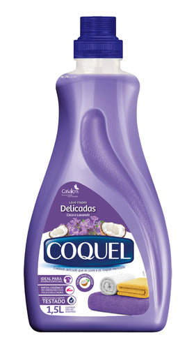 Kit 6 Lava Roupa Liquido Coquel Lavanda 1,5l Sabão De Roupas 1