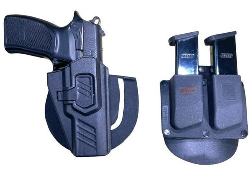 Houston Level 2 Bersa Thunder Pro Holster + Double Polymer Magazine Holder 0