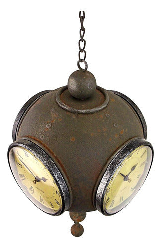 Design Toscano Grunge Victorian Four-Sided Hanging Sphere Clock 1