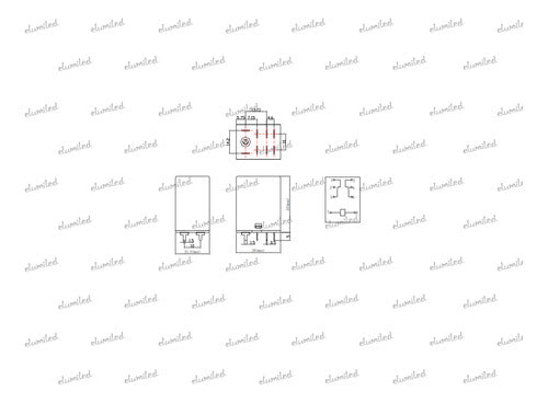 Elumiled 3 Hjq-13f Rele Bobina 5vdc (28e) 10a 250v 2 Inversores 2