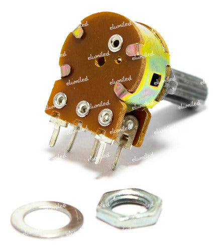 TWN 5 Logarithmic Potentiometers with Switch (16mm) 100k A100k 1