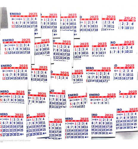 200 Mignon Calendars 5x5 cm 2025 - Devoto 1