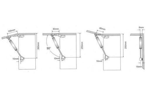 Piston A Gas 120 Newton X 25 Unidades 2