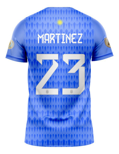 Blue Dibu Martínez Argentina 2023 3 Stars T-shirt 1