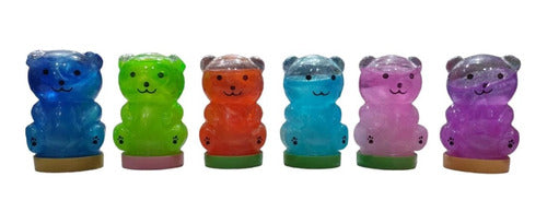 Generic Bear Shape Slime Box Assorted Colors x12 Units Bulk 0