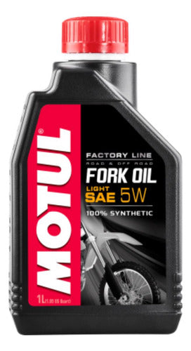 Kit Motul Fork Oil Factory Line 5w Light 2 Litros 1