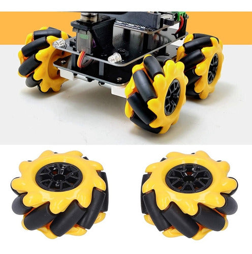 Candy-Ho Mecanum Wheel 48mm Omnidirectional Motor for Arduino X2 1